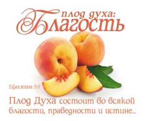 Открытка маленькая "Плод духа: Благость". Ефесянам 5:9